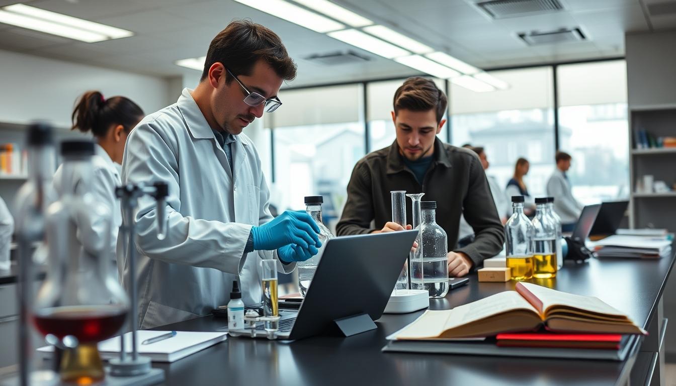Student preparing for exams with study materials