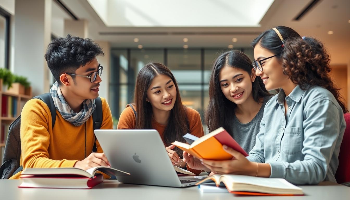 Student developing practical and academic skills